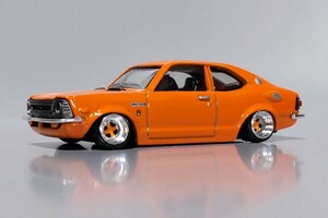 希少 レア 1/64 絶版 名車 コレクション TOYOTA COROLLA LEVIN トヨタ カローラ レビン TE27 改 深リム SSR シャコタン カスタム 改造 旧車