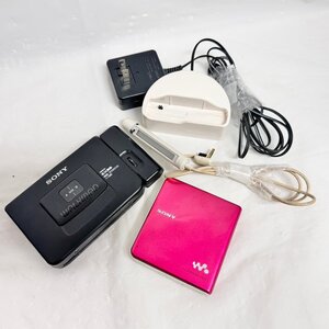 キングラム[27]SONY ソニー WALKMAN ウォークマン WM-EX88 カセットプレーヤー MZ-E30 MDプレーヤー★ジャンク★1円～【送料無料】