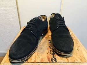 546) green label relaxinｇ　スエード　ビジネスシューズ　ローファー　黒　8サイズ　 united arrows 26～26.5cm相当