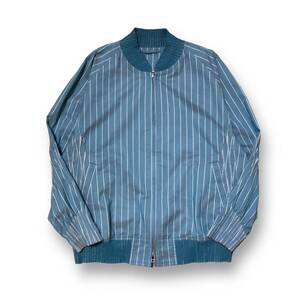 A-POC ABLE ISSEY MIYAKE Stripe Blouson Jacket ストライプ ブルゾン ジャケット ライトブルー 1 エイポック エイブル イッセイ ミヤケ