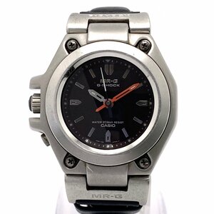 1円スタート CASIO カシオ G-SHOCK MR-G Gショック MRG-120 アナログ レフトリューズ レフティー クォーツ ブラック 黒文字盤 動作未確認