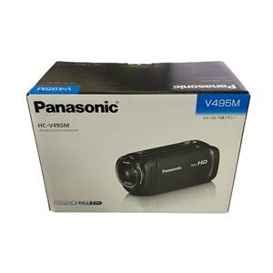 【未使用品】Panasonic パナソニック HC-V495M-K デジタル ハイビジョン ビデオカメラ ブラック A74814RE