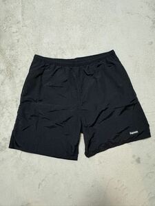 【★1円スタート★】正規品 美品 18ss Supreme Nylon Water Short Black サイズM