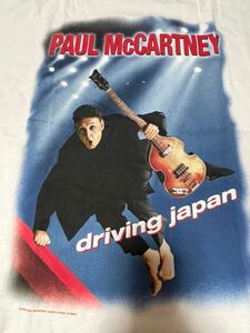 02年USA製☆デッドストック☆anvilボディ☆ポールマッカートニー☆両面プリントTシャツ☆Driving Japan Tour☆希少BIGサイズ☆モッズ