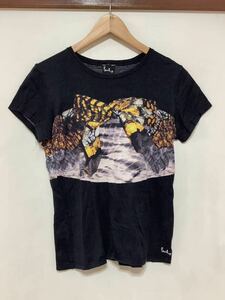 め1377 Paul Smith Paul＋ ポールスミス 半袖Tシャツ M ブラック プリントT 日本製