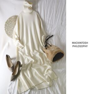 マッキントッシュ MACKINTOSH☆ウール タートルニットワンピース 38サイズ☆Y-F 7478