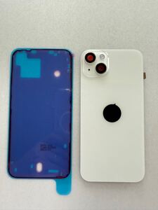 iPhone 14 Plus 用 新品バックパネル　バックガラス　バックフレーム　背面割れの交換用に　スターライト