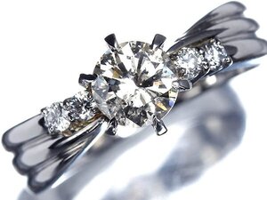 IW14251S【1円～】新品【RK宝石】《Diamond》凛とした輝き! 上質ダイヤモンド 特大1.08ct 極上脇石ダイヤモンド Pt900 超高級リング ダイヤ