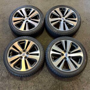 【5741】215/45R18 4本セット冬タイヤBRIDGESTONE BLIZZAK VRX2バリ山【2020年】アルミンホイール 18X7J PCD114.3/5 