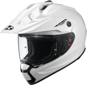 OGK KABUTO GEOSYS オフロード ヘルメット パールホワイト Lサイズ（59～60cm）ピンロックシート付き未使用品