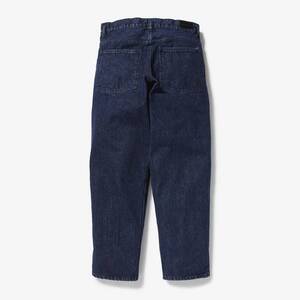 希少★新品本物【3番】★EU BAGGY JEANS イーユーバギージーンズ 14oz 革パッチ 正規店購入 ディセンダント 限定 入手困難 DESCENDANT 21AW