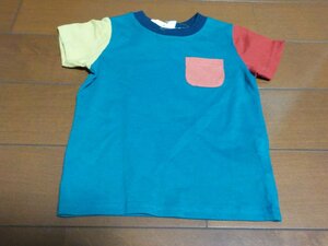 新品　ベビー　Tシャツ　サイズ80　袖の色が赤と黄　クリックポスト発送可　切手可