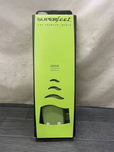 KK220 superfeet/スーパーフィート インソール トリムフィット GREEN サイズE(26.0-28.0) 中敷き 未使用/60