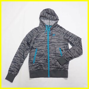 ★NIKE/ナイキ ウインドランナー ジップアップジャケット メンズS/ダークグレー系/総柄/パーカー/スポーツウェア&1895700621