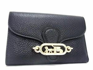 1円 ■極美品■ COACH コーチ 88099 ジェイド ペブルド レザー 二つ折り 財布 ウォレット 小銭入れ 札入れ レディース ブラック系 BF8316