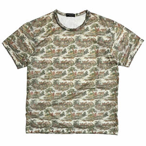 97SS 風景柄 オーガンジー レイヤード Tシャツ コムデギャルソンオムプリュス HOMME PLUS 1997SS Landscape Pattern Layered Top 風景画