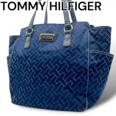 TOMMY HILFIGER トートバッグ ネイビー ナイロン A4収納可