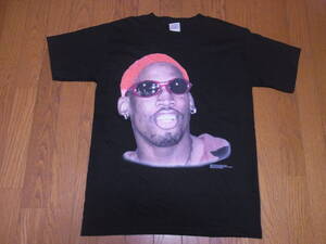 247-97/未使用？/デッド？/90’S/USA製/Murina/Dennis Rodman/デニス ロッドマン/Tシャツ/M/ブラック 