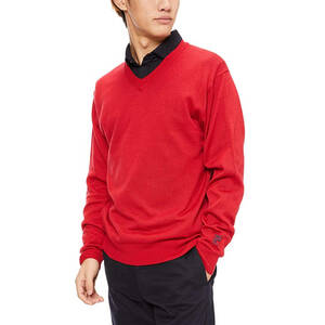 新品 フィラ ゴルフ セーター LLサイズ 赤 レッド 789-710Y FILA GOLF メンズ ゴルフウェア 定価7,500円+税