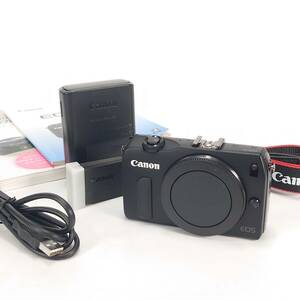 1スタ 美品 CANON EOS M ボディ ブラック ミラーレスデジタルカメラ EF キヤノン 1円
