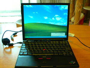 IBM Thinkpad X41 Windows XP SP3 RAM:2.5GB SSD:60GB 2525-5AJ 英字キーボード