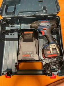 BOSCH ボッシュ GDR14.4V-LI インパクトドライバー14.4V 充電器 AL1860CV バッテリー 専用ケース付 4141-08-1