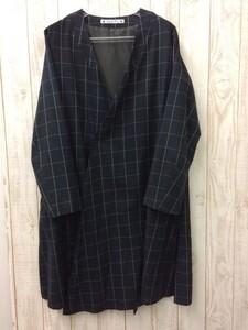 SASQUATCH fabrix サスクワッチ　14Ａw-JKL ノーカラーチェスターコート