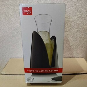 未使用新古品】Vacu Vin ラピッド クーリング カラフェ 1L 冷却ジェル ワイン オランダ製 up ワインクーラー デカンタ バキュバン