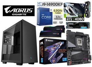 ■《第14世代》intel Core i9-14900KF/RTX4080/水冷/Z790/DDR5 32GB/M.2SSD 1TB/1000W/Win11 Pro/Office2021 ゲーミングPC