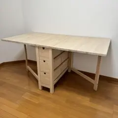 【美品】IKEA ノールデン NORDEN ダイニングテーブル バーチ