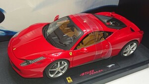 マテルエリート 1/18 フェラーリ458イタリア レッド