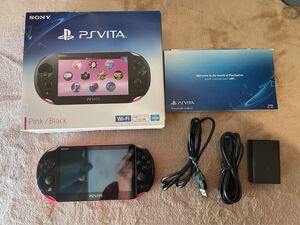 【変革3.74導入可能】【美品】【貴重】PSVITA PCH-2000 Pink/Black SD2VITA、MicroSD 128GB