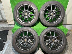 PORSCHE カイエン 純正 マッドブラック 19インチ 9.0J +60 PCD130 5H【255/50R19】PIRELLI 2017年 6分山 スタッドレスタイヤ付き4本セット