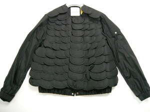 定39万■サイズ1■新品本物/モンクレールGENIUS NOIR KEI NINOMIYA INDIO/花びらナイロンジャケット/フラワー/レディースMONCLERジーニアス