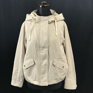 アクアガール/AG by aquagirl★春夏OK/薄手マウンテンパーカー【レディースS/ベージュ/beige】スプリングコート/Jacket/Jumper◆BH593