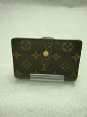 LOUIS VUITTON ポルト・モネ・ビエ・ヴィエノワ_モノグラム・キャンバス PVC ブラウン 破損あり