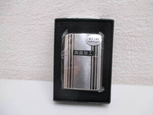 喫煙グッズ祭 ZIPPO ジッポー オイルライター 両面加工 ② 未使用品 シルバーカラー