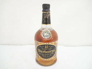 【コレクション放出品】未開栓 Burberrys バーバリー 15年 ブレンデッド スコッチ ウイスキー 43％ 750ml/オールドボトル/古酒/05AK092701