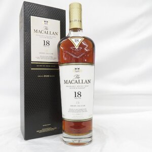 1円～【未開栓】The MACALLAN ザ・マッカラン 18年 2022 シェリーオーク ウイスキー 700ml 43% 箱付 11736457 1223