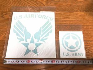 ステンシルシート US.AIRFORCE US.ARMY