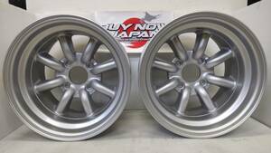 【在庫あり即納】RS Watanabe R TYPE 14×9J-19 4H-114.3 シルバーメタリック/14インチ ワタナベ アルミホイール 2本