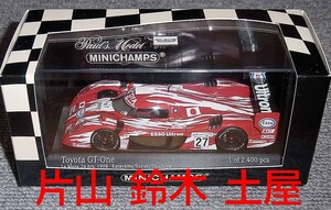 27号 1/43トヨタ GT-ONE 片山 鈴木 土屋 ルマン 1998 GT1 TS020 片山右京 TOYOTA