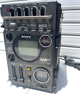 貴重品　ソニー SONY　ラテカセ　JACKAL300 ジャッカル300 ★TV-FM /AM　初代ジャッカル　昭和　 RECEIVER　