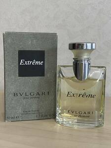 BVLGARI 50ml ブルガリプールオムエクストリーム ブルガリプールオム　オードトワレ スプレー　EDT SP　香水　残量多め　定形外は350円