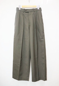 マーカウェア MARKA WARE DOUBLE PLEATED TROUSERS ORGANIC WOOL SURVIVALCLOTH 1 A22C-06PT01Cトラウザース パンツ オーガニック ウール