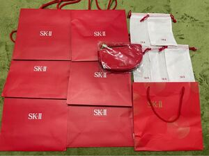 SK-II マックスファクター 並行輸入品 エスケーツー　紙袋　限定ポーチ　ショップ袋　７枚　布袋５枚　セット