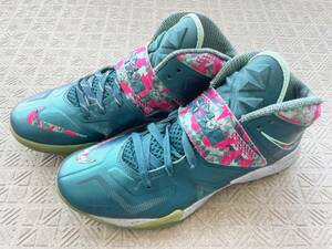 Nike LeBron Air Zoom Soldier VII Power Couple South Beach ナイキ エアズームソルジャー 27.5cm レブロン James 検) Jordan NBA adidas