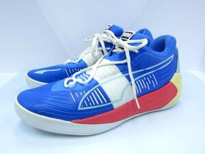 2E115MZ10◎PUMA プーマ Nitro フュージョンニトロ メンズ バスケットシューズ バッシュ 28㎝◎中古