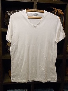 MADE IN JAPAN UNITED ARROWS V NECK S/S T-SHIRT WHITE SIZE L 日本製 ユナイテッド アローズ 半袖 Tシャツ ホワイト Vネック