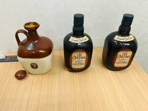 【N0615.4-6】【1円スタート】お酒おまとめ Old Parr 3点セット うち一本コルク破損 12年 43％ 1LT 未開栓 アルコール お酒 RHOMAS PARR